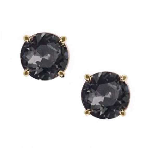 KATE SPADE • Bright Idea Gray Orchid Black Earrings - Picture 1 of 4